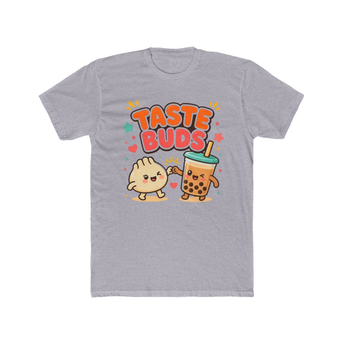 Taste Buds - Cute Kawaii Boba Tea Cartoon T Shirt - alternate angle 4, merchandise